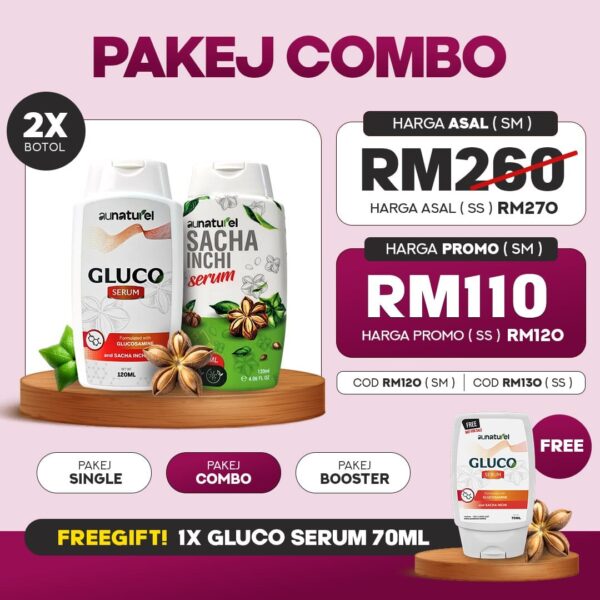 Pakej Mix Combo 2 Botol Serum